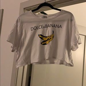 Dolce and Banana Crop Shirt